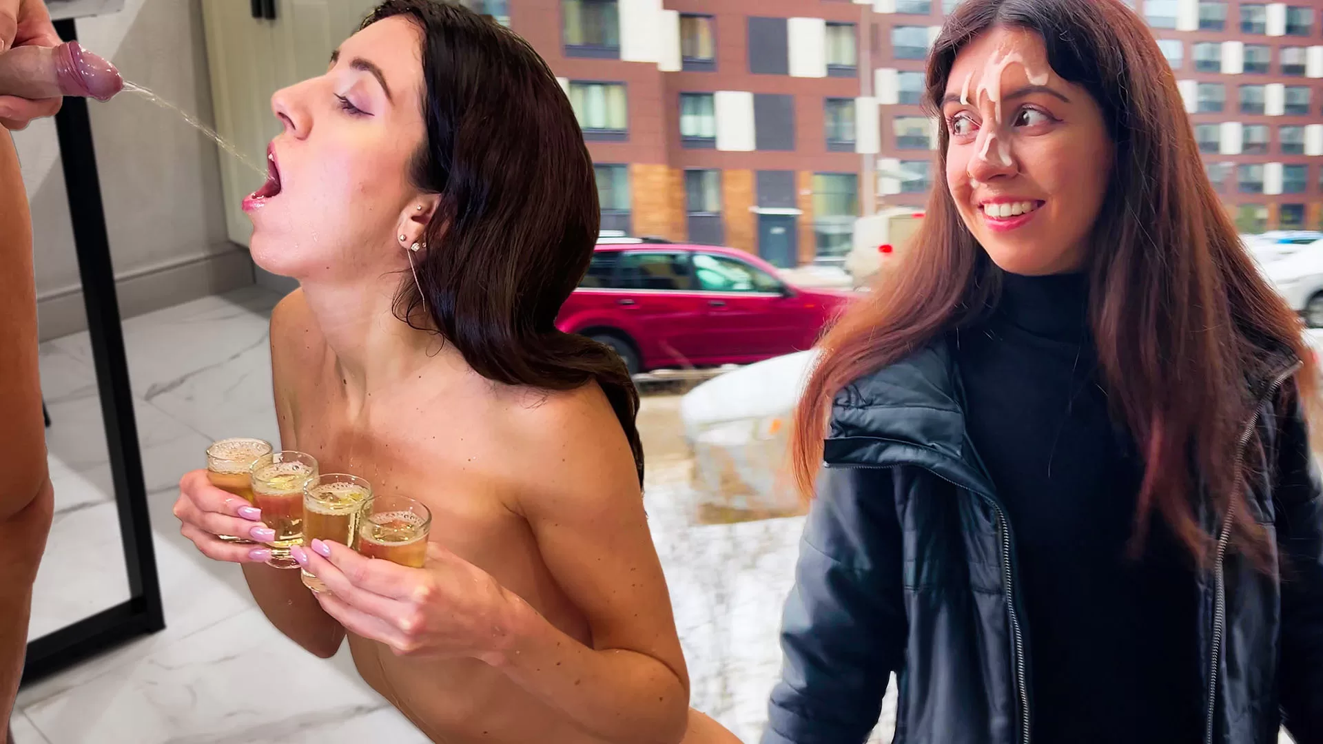 [PissPlay] Katty West – Katty’s Amazing Cum Walk