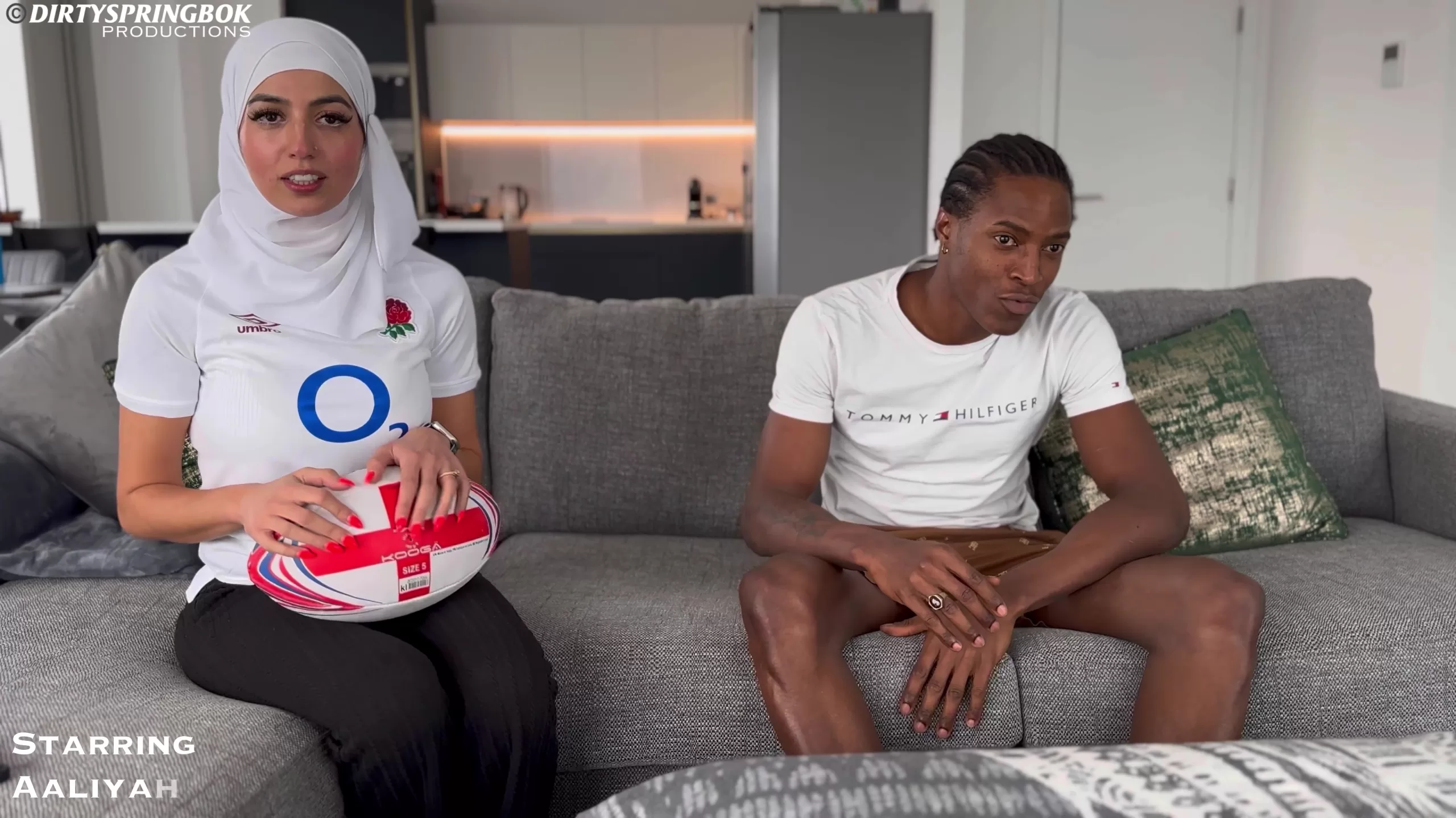 Aaliyah Yasin – Hijabi Rugby fan gets fucked by husband’s friend